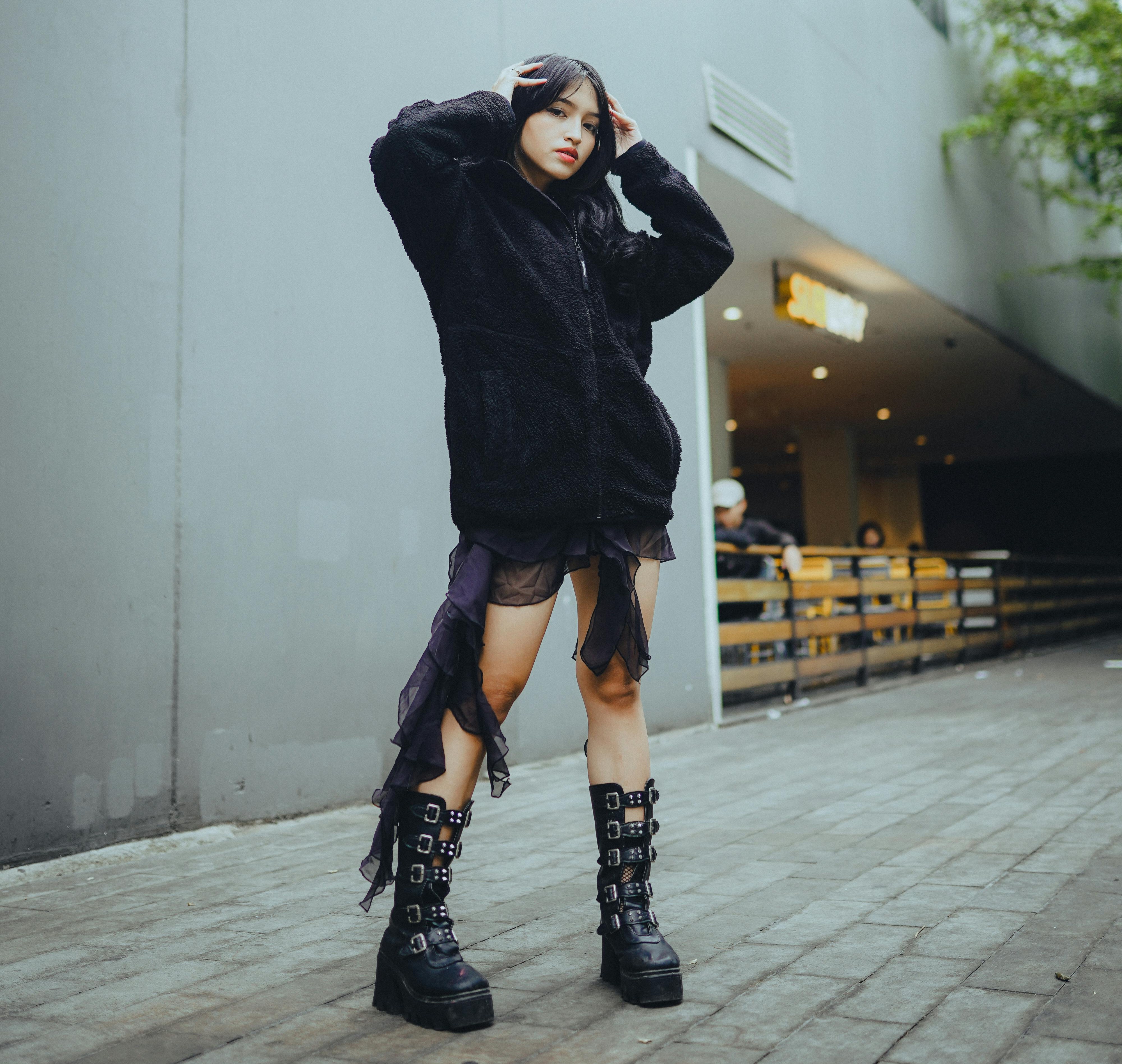 Comfort-focused outfit with soft layers and easy proportions